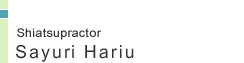 Shiatsupractor Sayuri Hariu